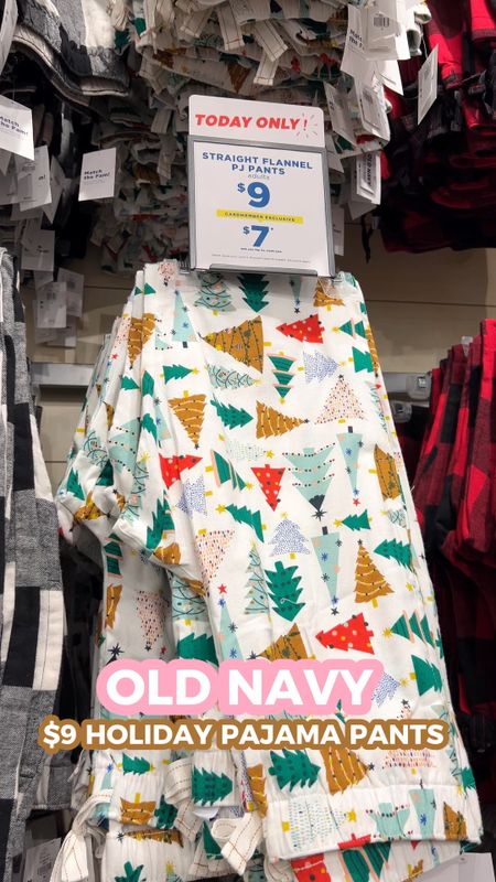 Today only (11/04) at Old Navy, all of their straight leg flannel pajama pants are $9! 🙌🏾😩 

They have a lot of great holiday prints for the whole family, so this is a great time to get some Christmas pajamas 🎄🎅🏾✨.

I purchased them in a size small in a plaid print & a Santa Claus print 💖.

#LTKHoliday #LTKHolidaySale #LTKVideo