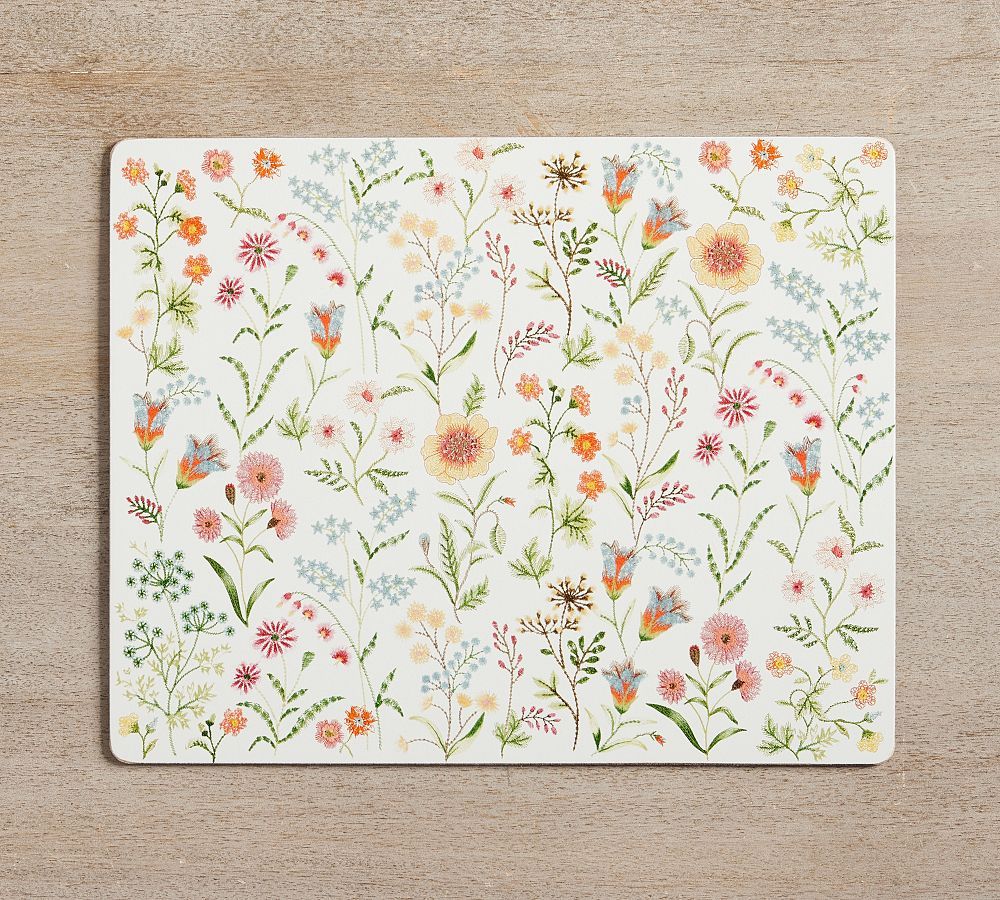 Spring Garden Cork Placemats - Set of 4 | Pottery Barn (US)