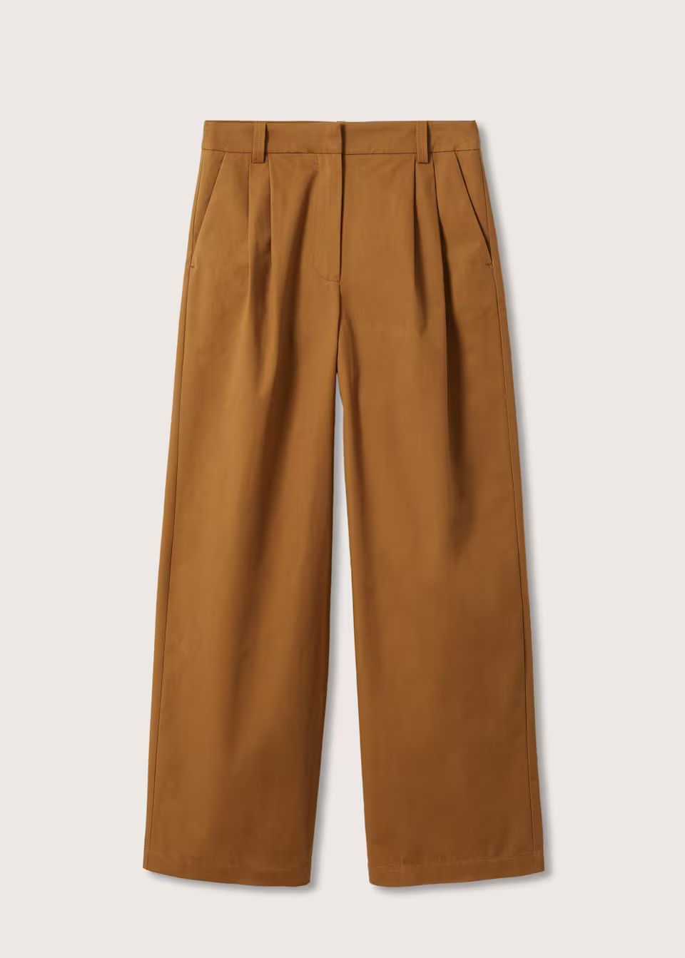 Cotton pleated trousers -  Women | Mango United Kingdom | MANGO (UK)