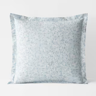 Legends Luxury Maggie Ditsy Floral Blue Multi Sateen Euro Sham | The Home Depot