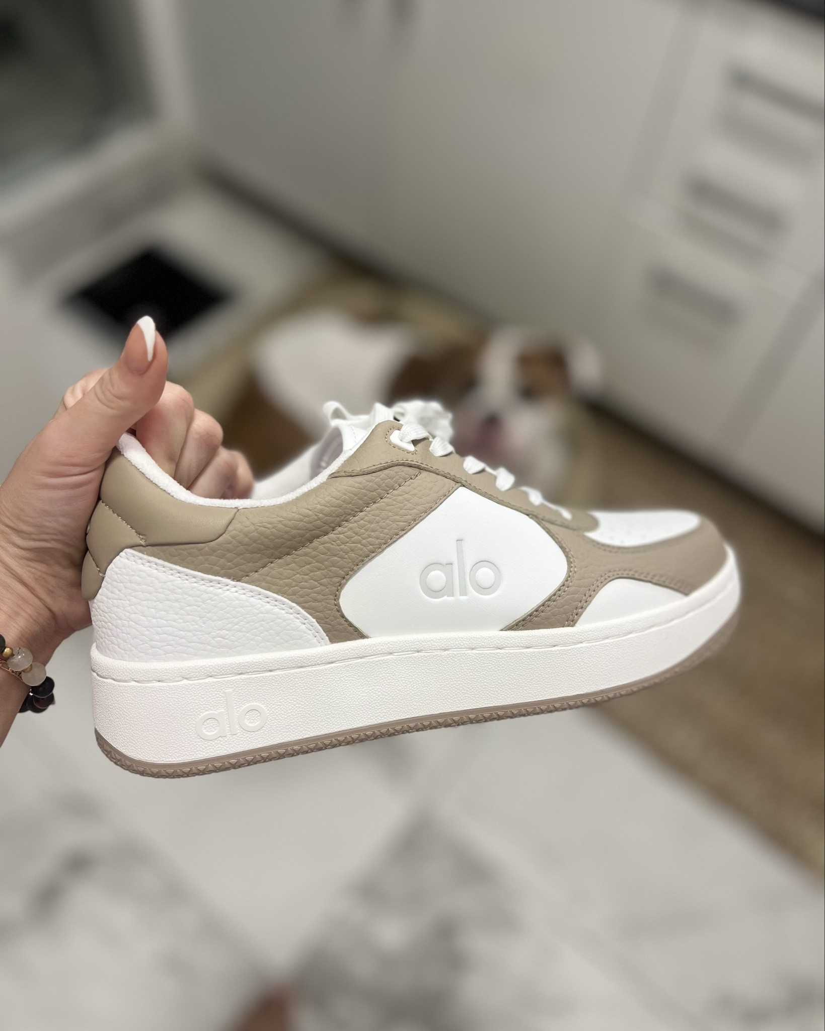 I can’t evennnn. These are the most comfortable shoes! And so freaking comfortable. 100% getting them in black as well. Also look how cute my pup Daisy is… 
#alo 

#LTKshoecrush #LTKfitness #LTKstyletip