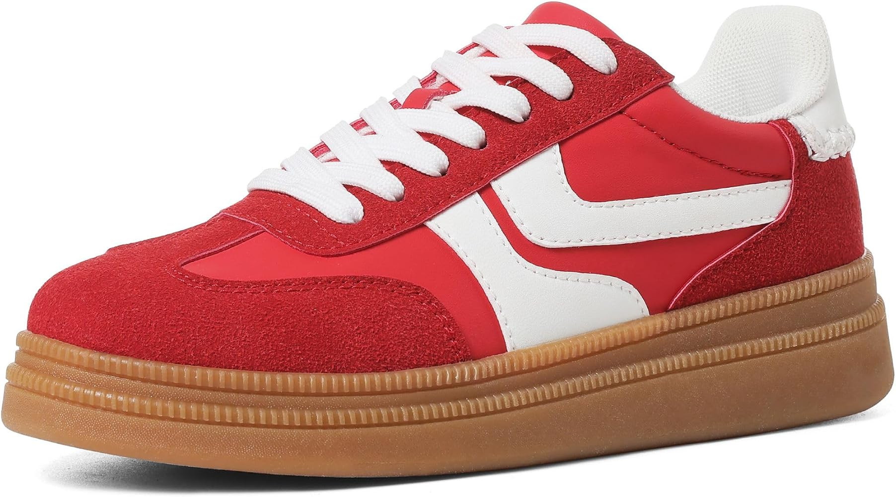 Lovee Cosee Platform Sneakers for Women Lace up Tennis Shoes Walking Dressy Comfortable Casual Fa... | Amazon (US)