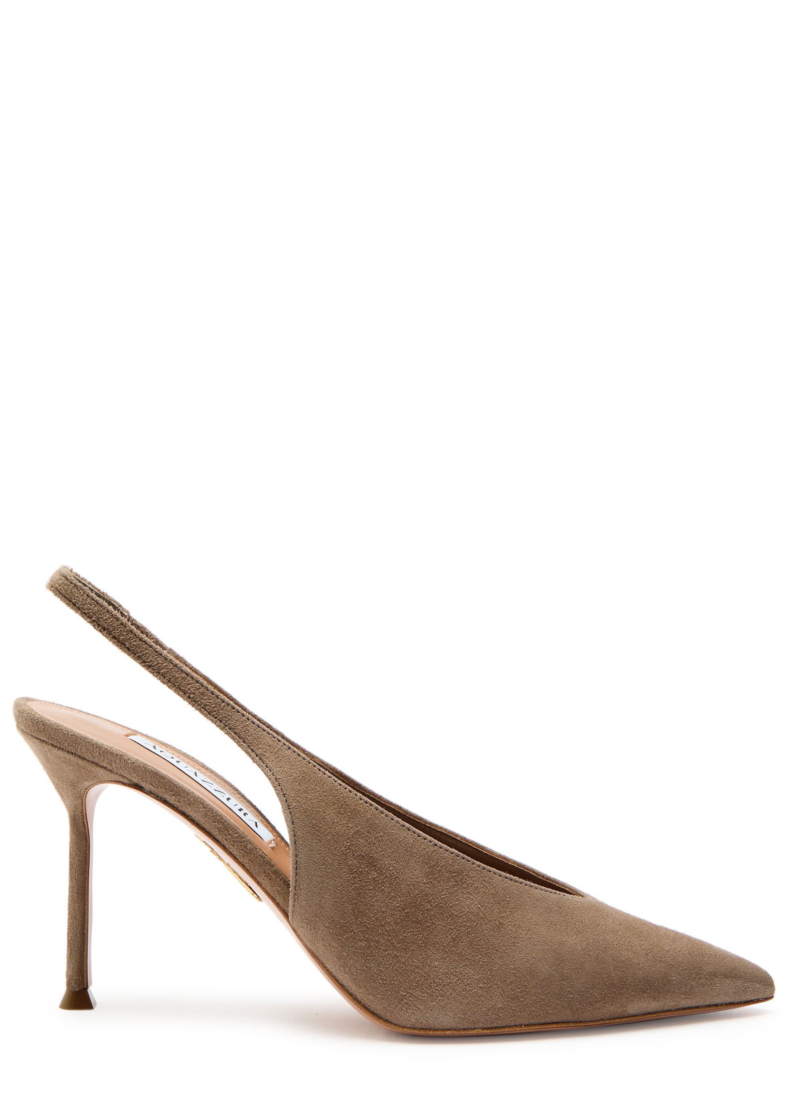 Voltaire 85 suede slingback pumps | Harvey Nichols