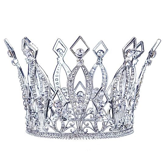 Stuffwholesale 4inch Height Floral Full Crown Rhinestone Crystal Tiara Bridal Wedding Hair Accessory | Amazon (US)