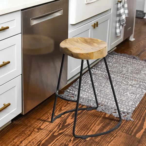 Deeter Solid Wood Stool | Wayfair North America