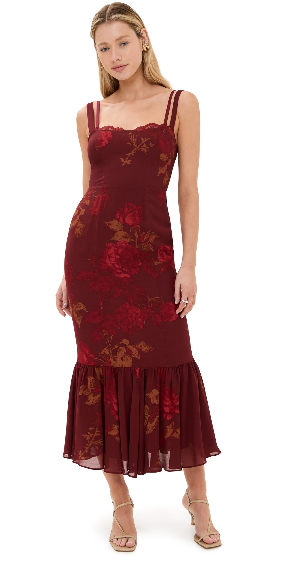 Reformation Irisa Dress Barcelona Border 12 | Shopbop