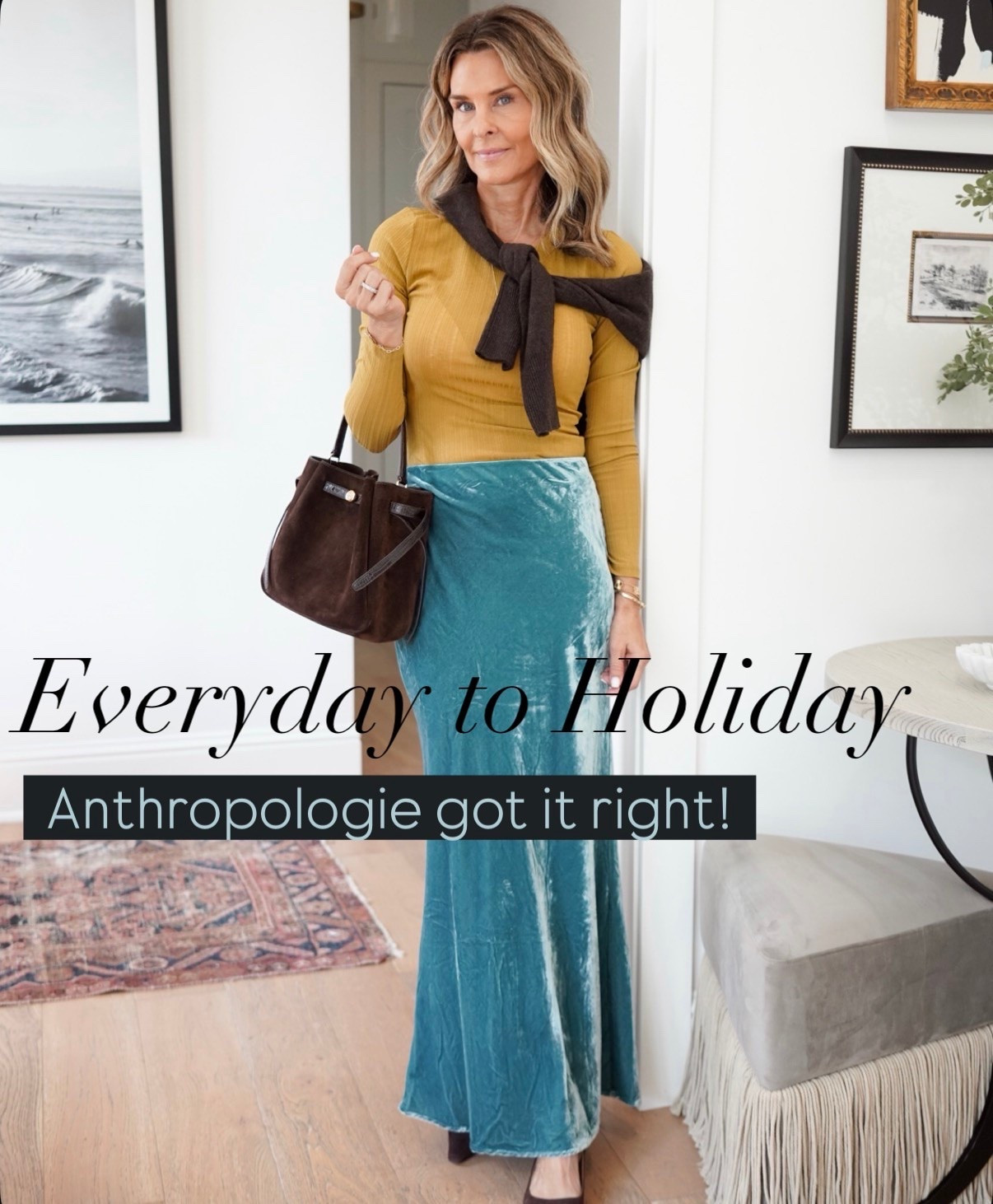 Anthropologie new finds 
I’m 5’6
Wearing a small in tops 
The velvet dress I’m wearing an XS but I need a S definitely size up
All heels and loafers TTS
Larroude boots TTS
All jeans and corduroy TTS
Blue velvet skirt XS

@Anthropologie

Sharing casual outfits, elevated basics, polished staples, and modern trends.