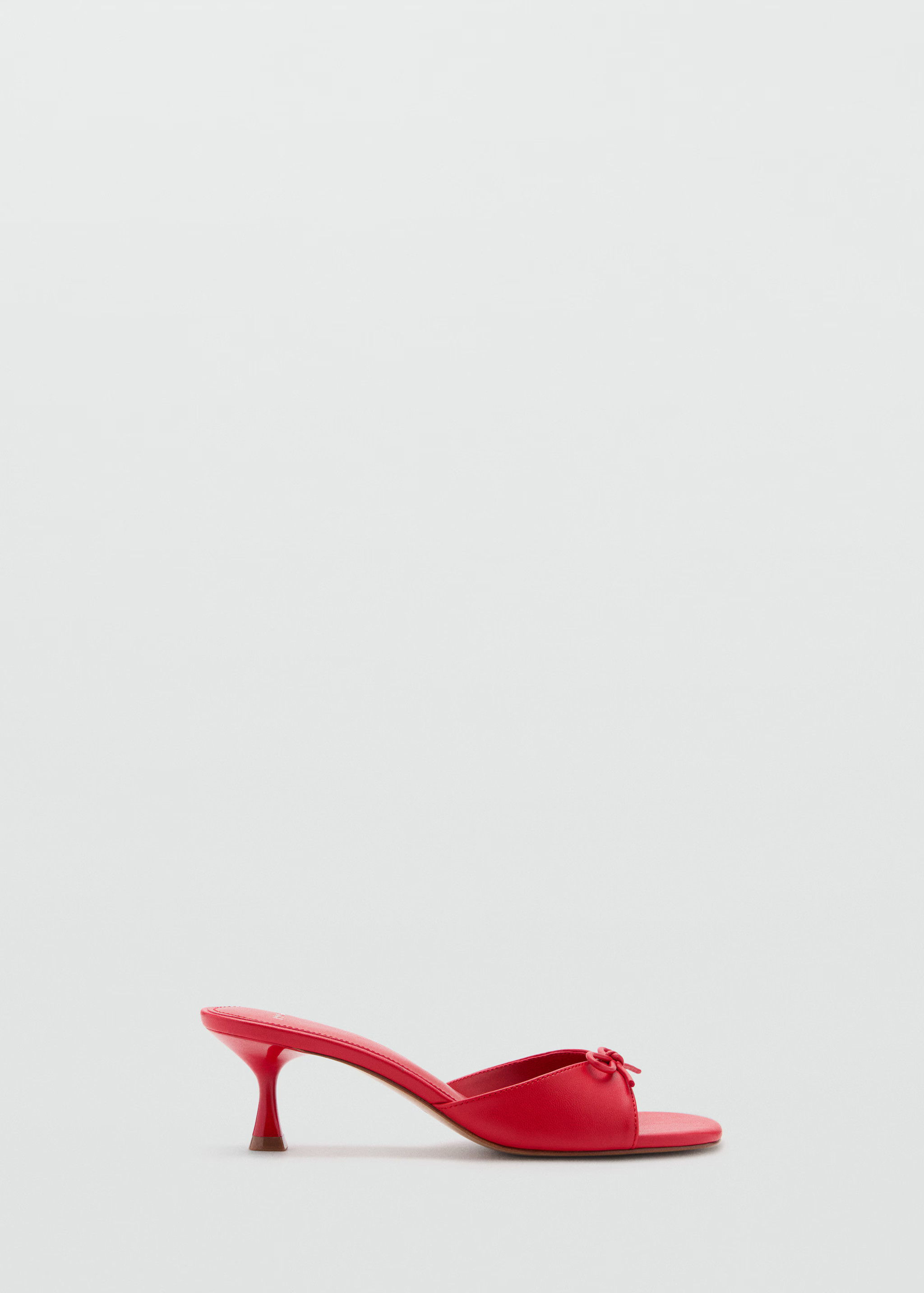 Slingback heeled sandal with bow | MANGO (US)