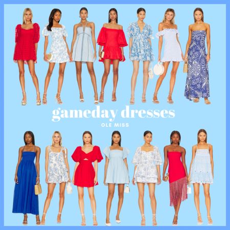 Gameday dresses for Ole Miss! 

football season, sec, sec gameday, ole miss, ole miss gameday, university of mississippi, gameday inspo, blue dresses, red dresses, mini dresses

#LTKsalealert #LTKFind #LTKstyletip