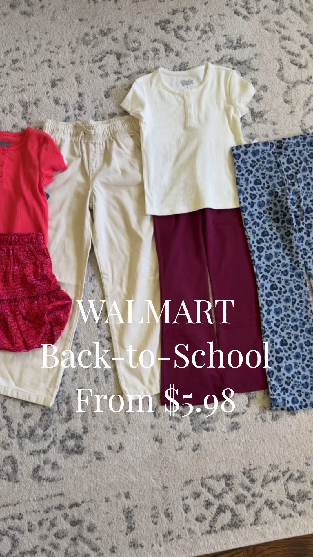 I always get my kids back to school looks at Walmart! Great quality and price. The girls wide leg pants run big, go down a size.  Also linked the pinafore dress set my daughter wore for her first day (not shown). #walmartkids

#LTKKids