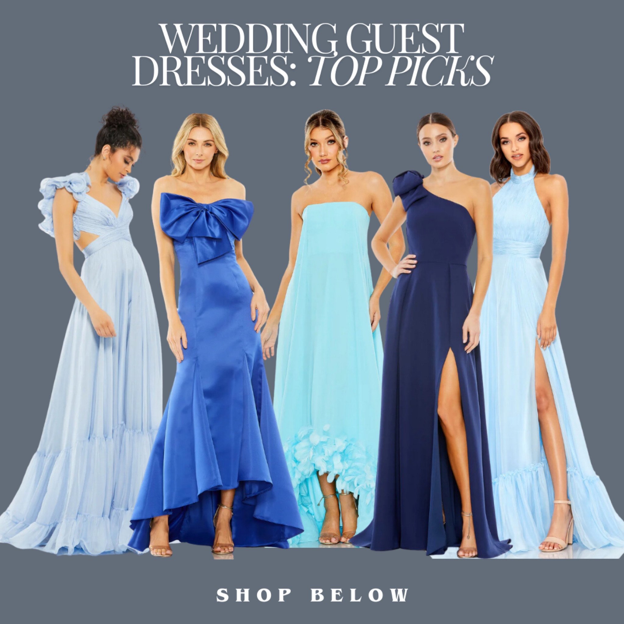 Wedding guest dresses, bridesmaids dress, blue bridesmaid dress, evening gown, black tie wedding, flowy dress, bow, flattering bridesmaids dress 

#LTKWedding #LTKSeasonal #LTKParties