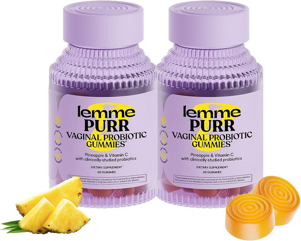 Lemme Purr Vaginal Probiotic Gummies for Women - Balanced pH, Healthy Odor, Yeast Balance & Flora... | Amazon (US)