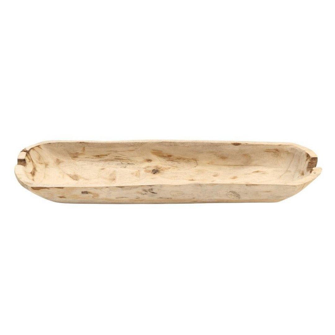 Rectangle Decorative Paulownia Wood Bowl | Megan Molten