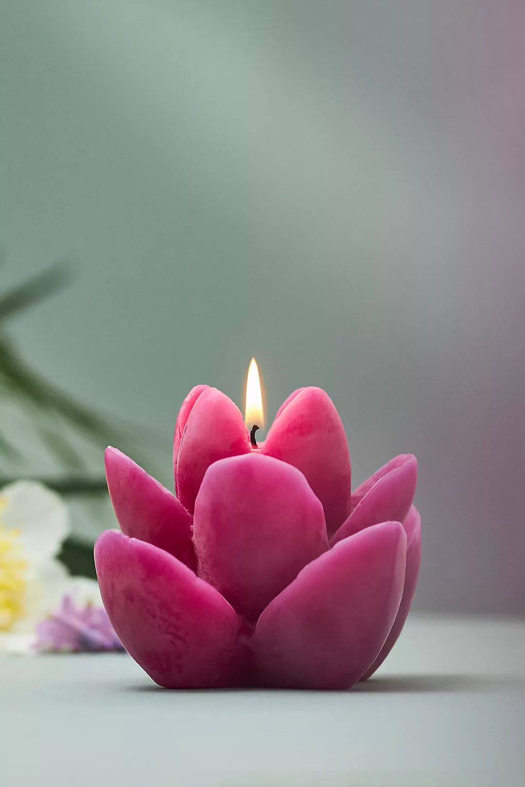 Vera Lotus Shaped Wax Candle | Anthropologie (US)