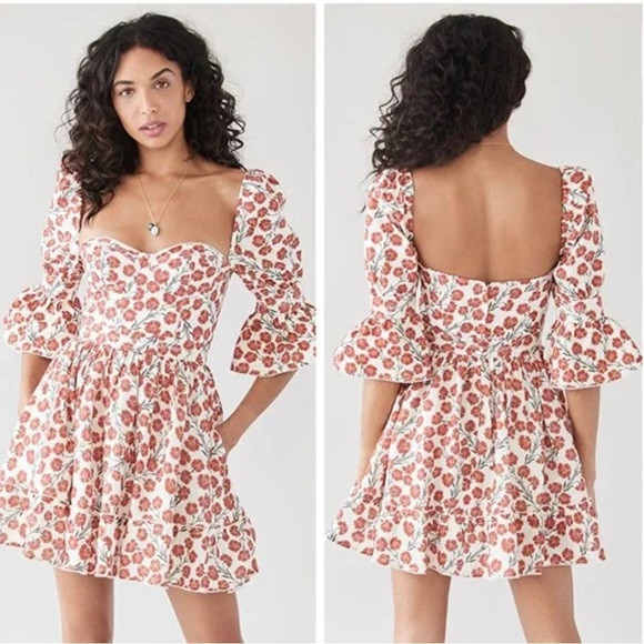 Agua by Agua Bendita Cedro Floral Bustier mini dress | Poshmark