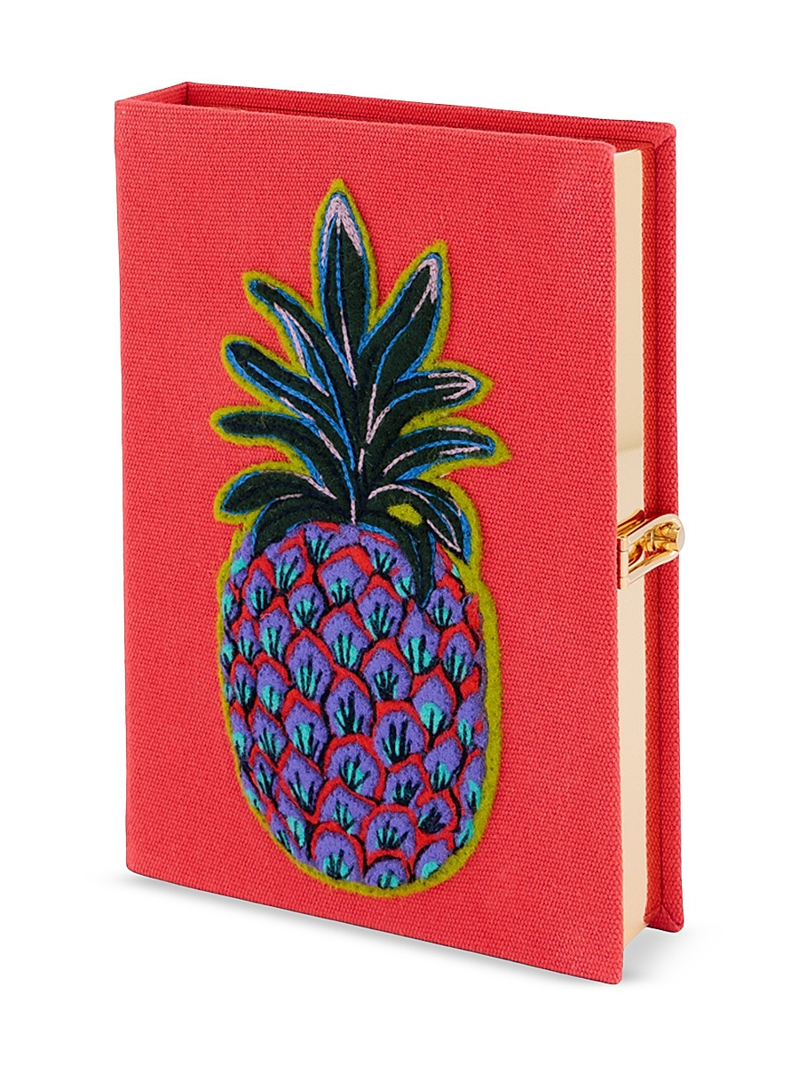 Women's Pineapple Embroidered Book Clutch - Amarilys | Saks Fifth Avenue