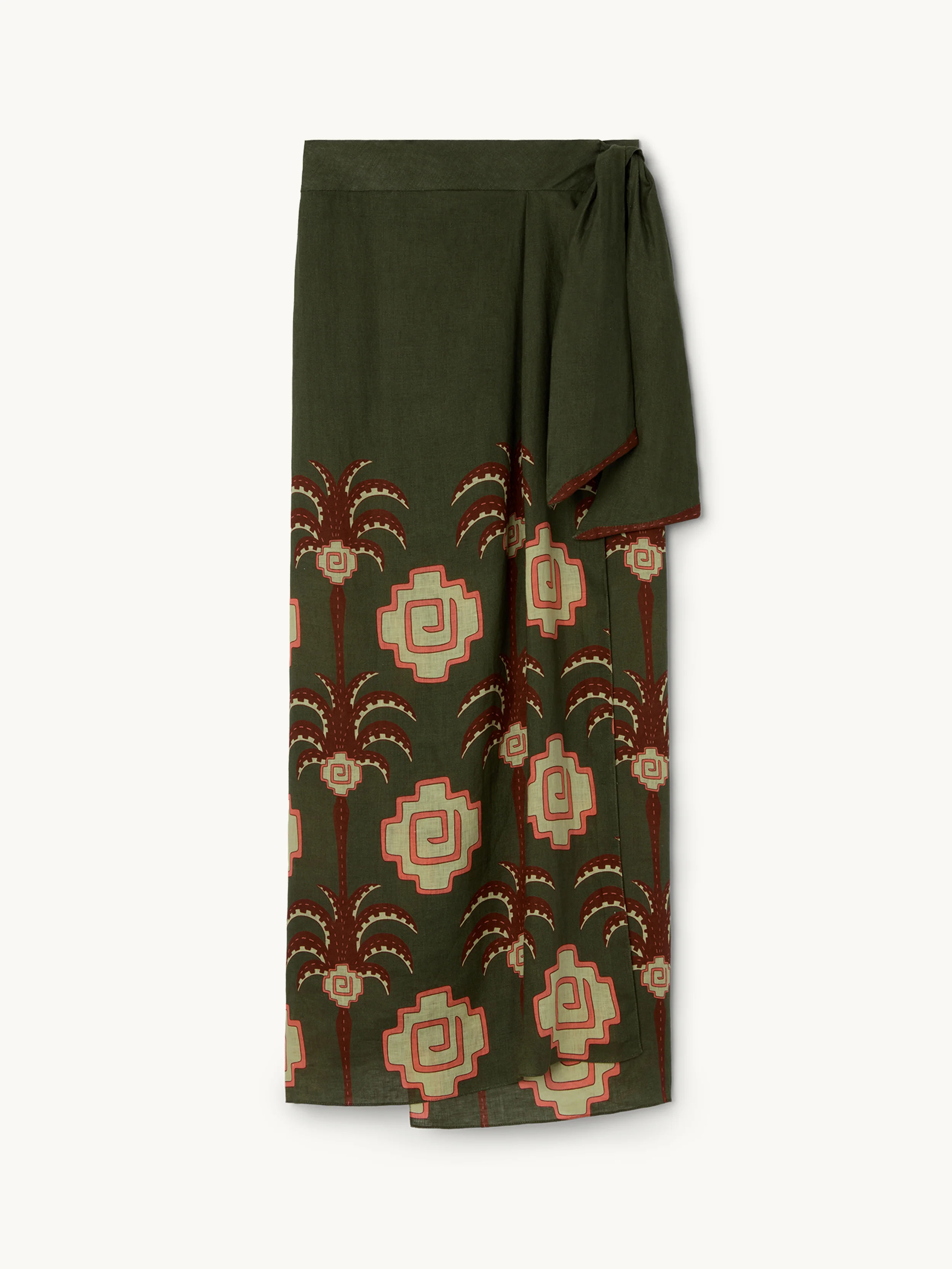 Amazon Echoes Wrap Skirt | goop