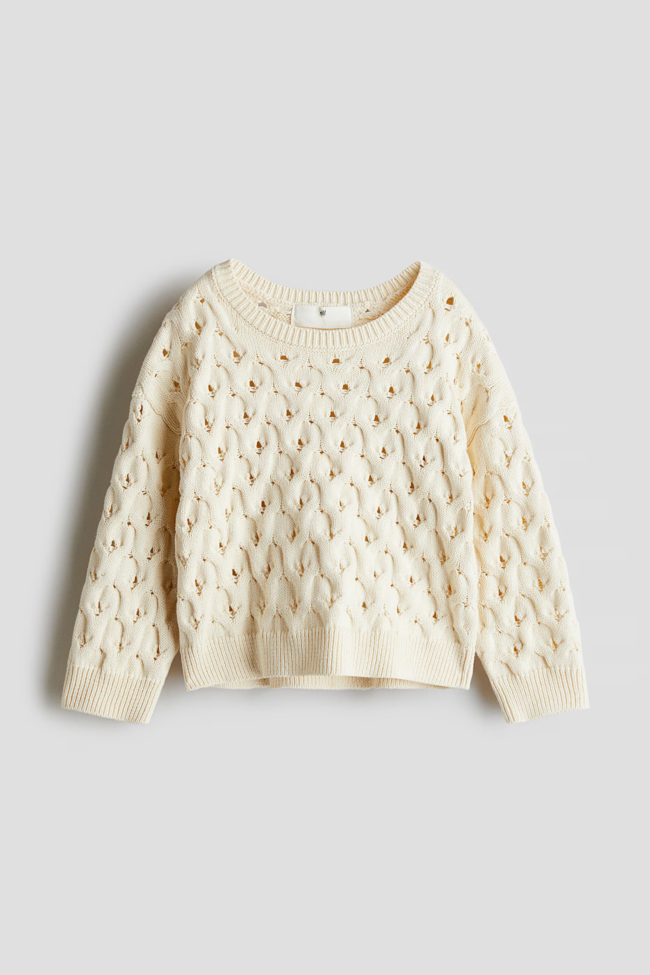 Hole-Knit Sweater - Cream - Kids | H&M US | H&M (US + CA)