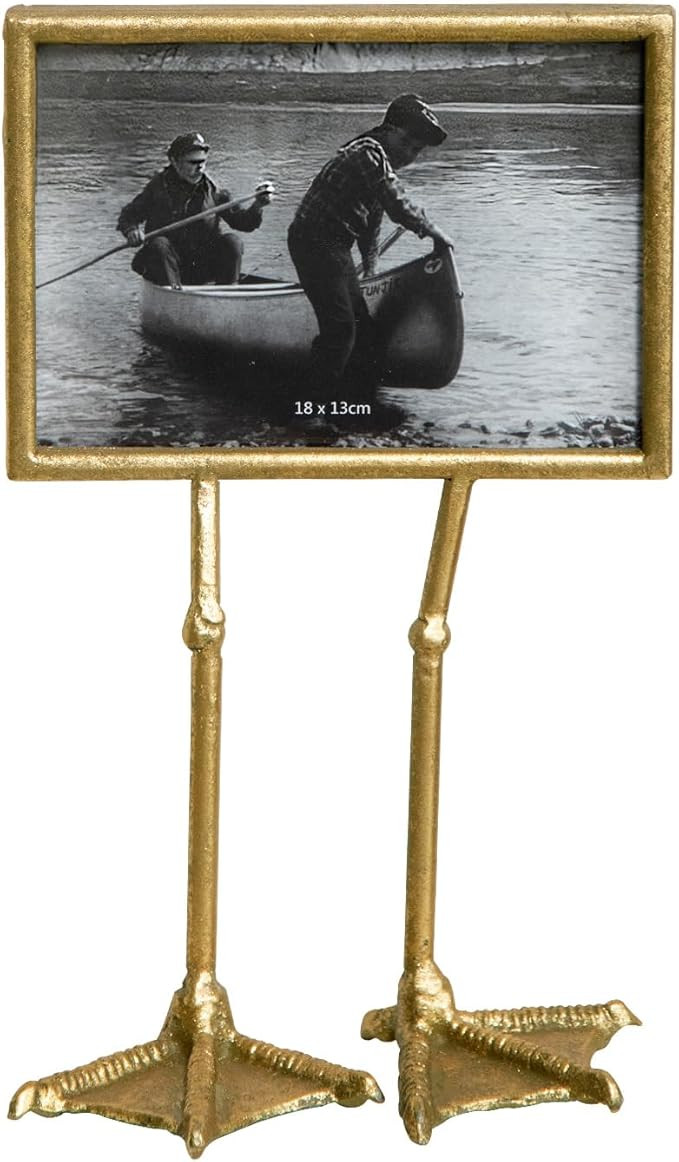 NIKKY HOME Flamingo Duck Paw Gold Picture Frame 5x7 with High Definition Glass for Table Top Desk... | Amazon (US)