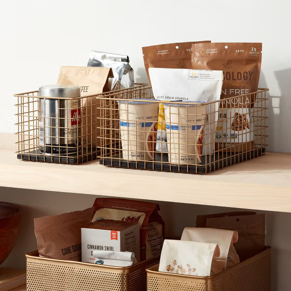 Maddox Wire Grid Bins | The Container Store
