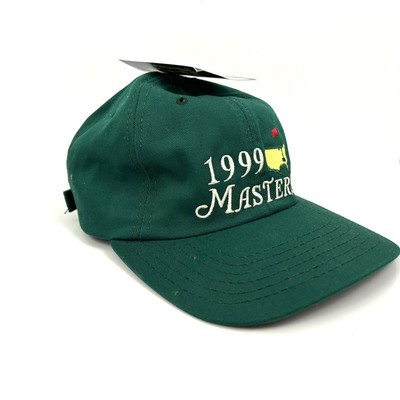 NEW Masters Golf Hat 1999 Vintage Green Cotton Adjustable Cap Augusta National | eBay US