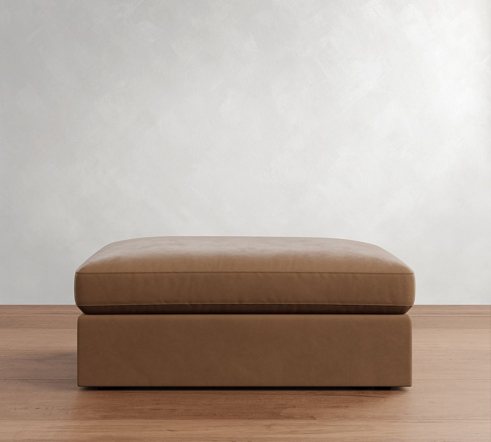 Westwood Leather Modular Sectional Ottoman | Pottery Barn (US)