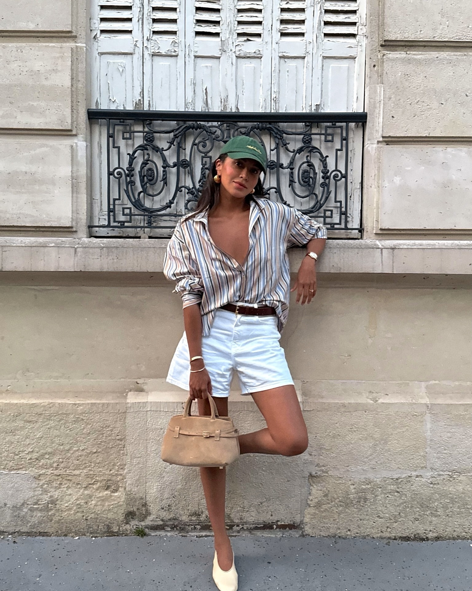 White denim shorts are easily my go-to summer staple. ☀️

#LTKootd