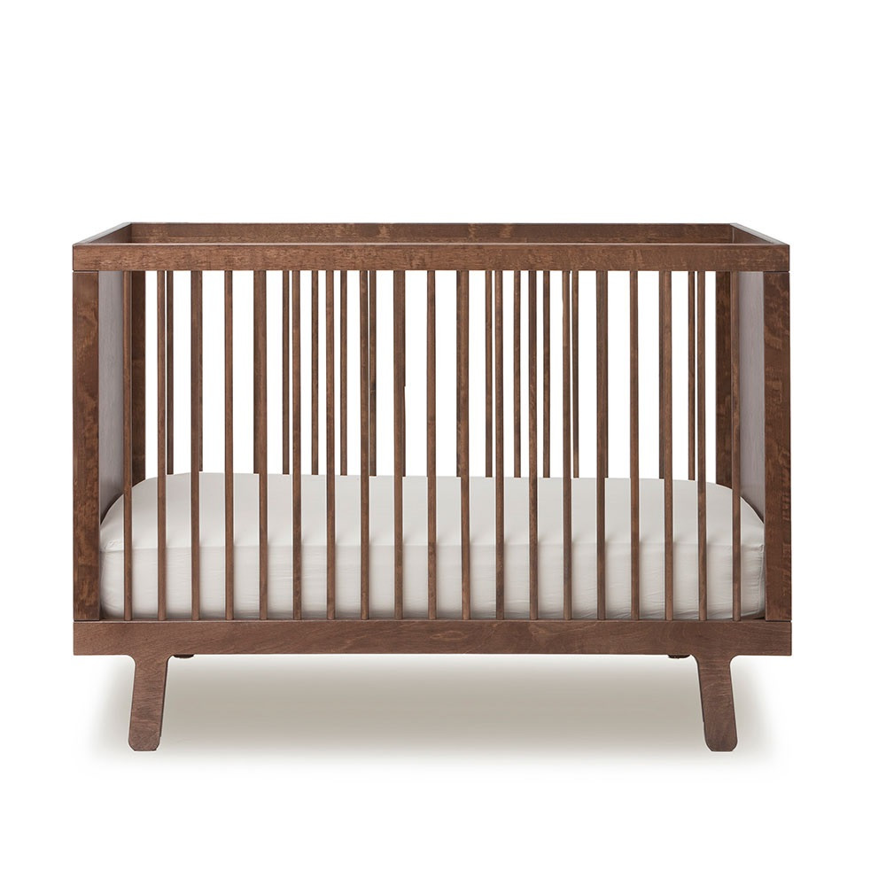 Oeuf Sparrow Cot Bed in Walnut | Cuckooland