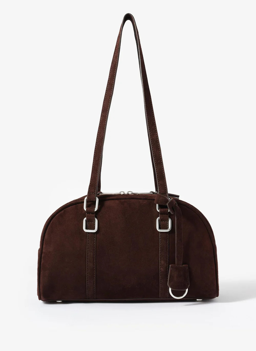 Otti Brown Suede Shoulder Bag | Mint Velvet