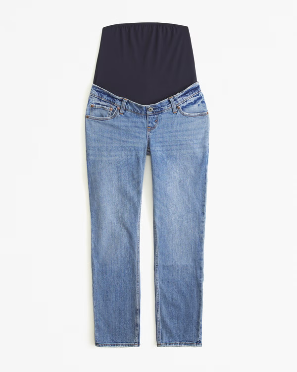 Maternity Ankle Straight Jean | Abercrombie & Fitch (US)