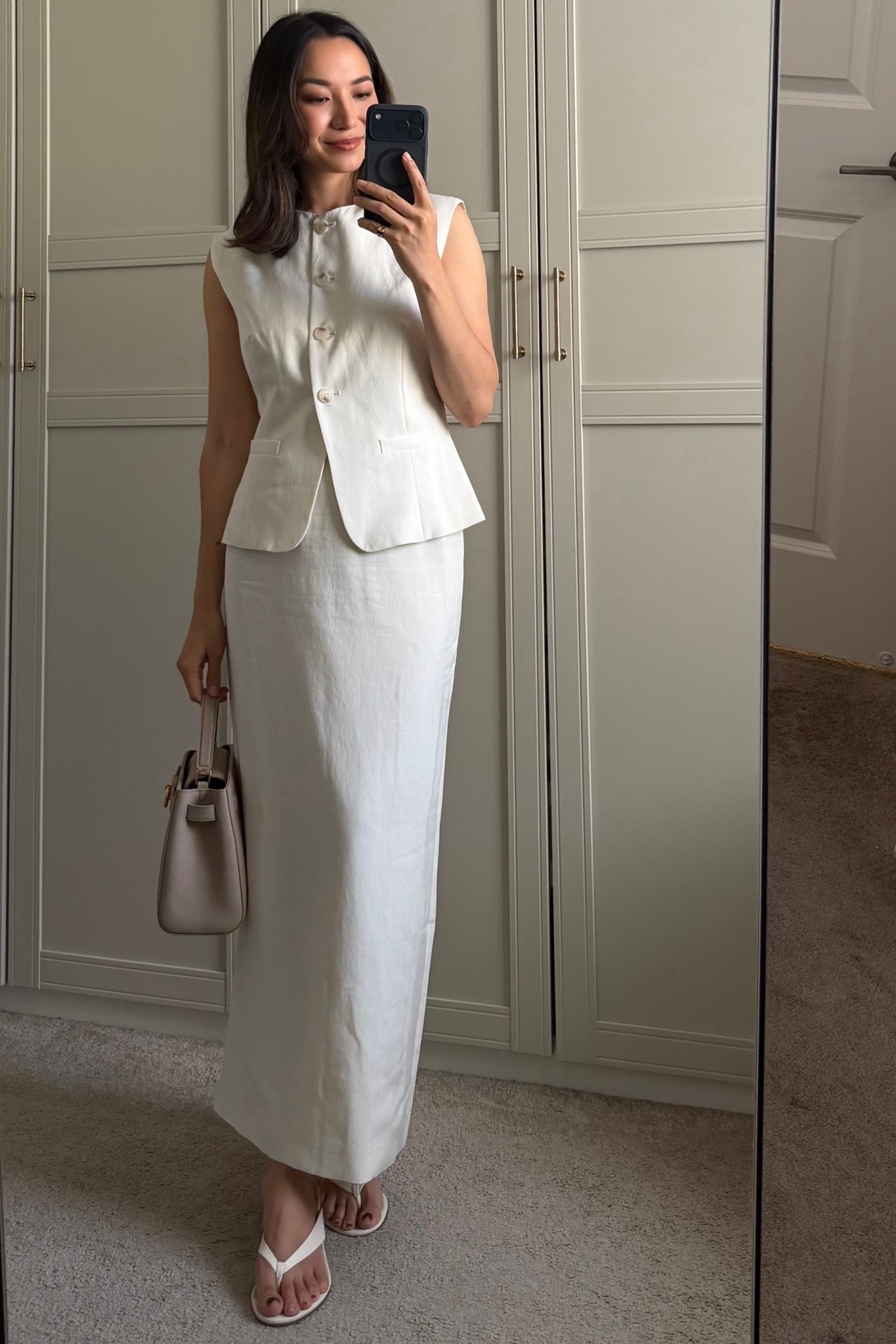 Similar $50 minimalist sandal for dressy occasions (mine are old) - this is a style I always reach for without having to overthink my dress shoes 

Set is from Rue Sophie 

Linked a few other sale finds (almost all under $50) 