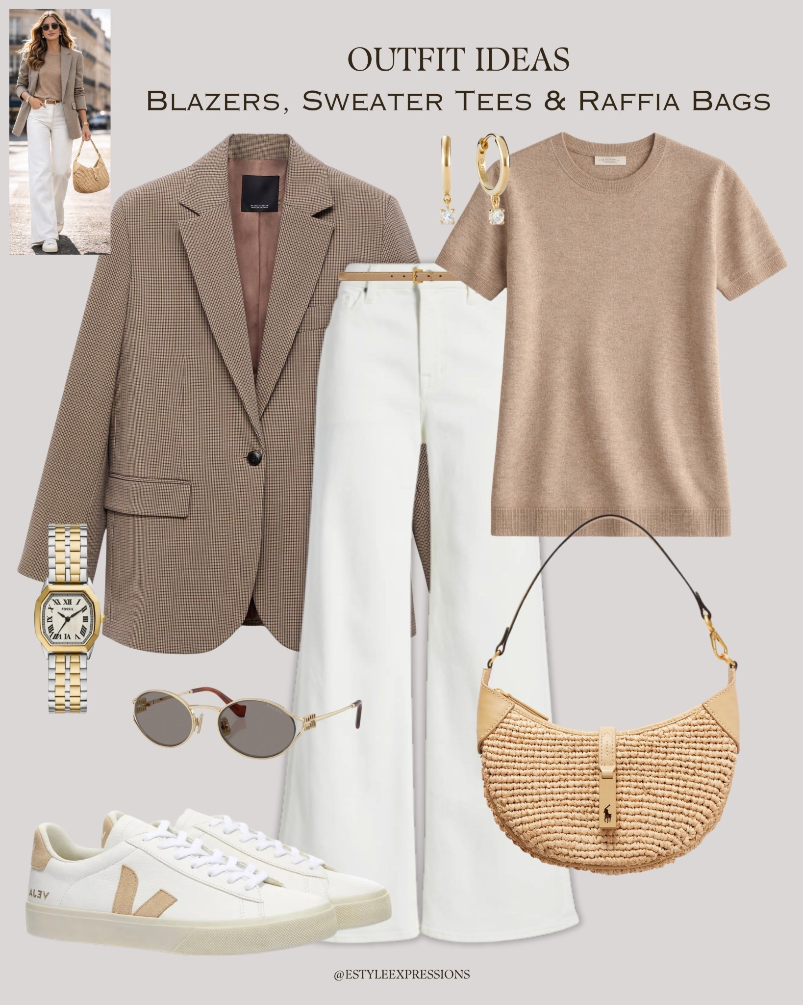 Spring Outfits with Blazers, Sweater Tees & Raffia Bags!✨🌸🌿

#LTKTravel #LTKSpringSale #LTKSeasonal