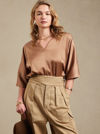 V-Neck Dolman Top | Banana Republic Factory