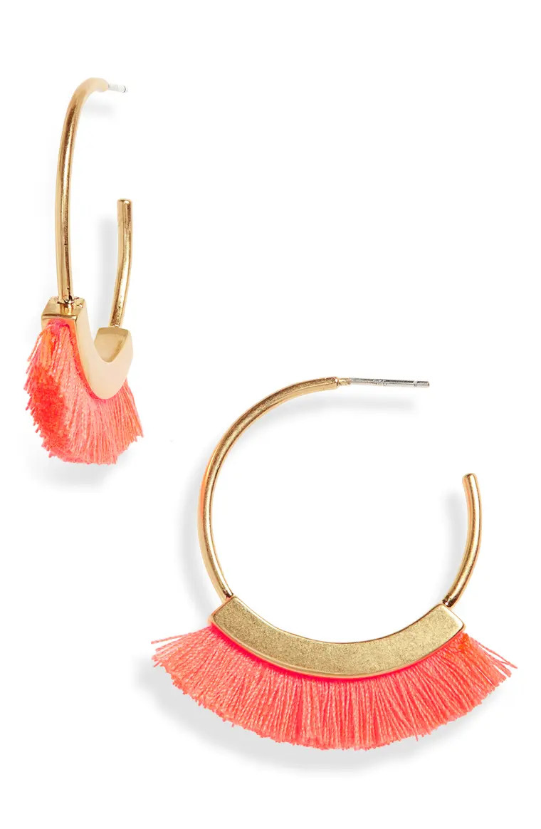 Fringe Hoop Earrings | Nordstrom