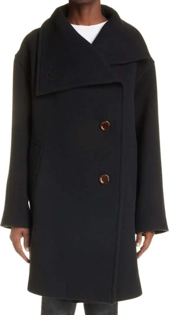 Acne Studios Oschelle Boiled Wool Blend Overcoat | Nordstrom | Nordstrom