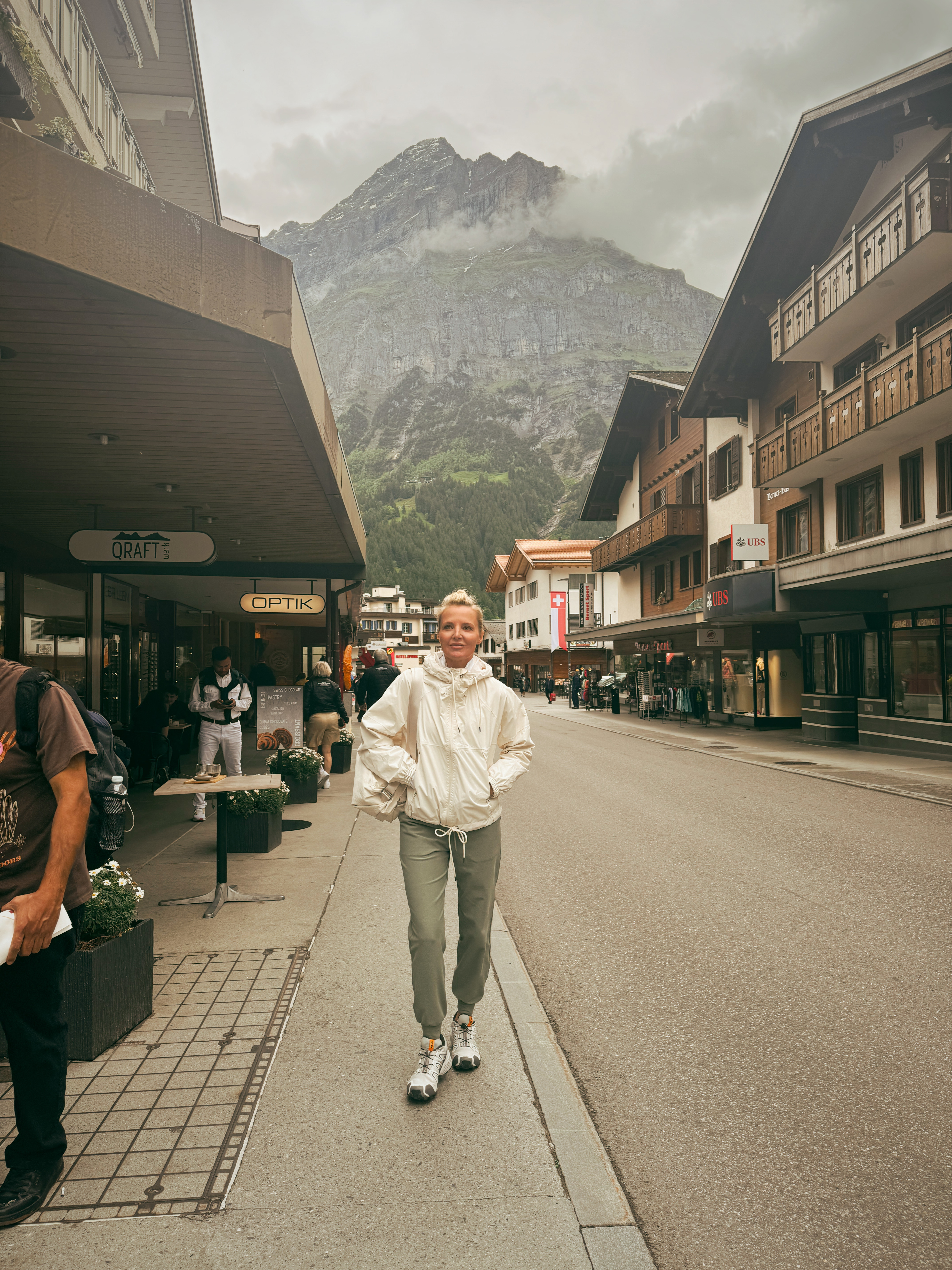 Exploring a Swiss mountain village in the rain calls for exactly this!

A lightweight anorak that keeps you dry without making you look like you came prepared for the apocalypse. 

The North Face White Dune rain jacket has a clean drawstring hem, zip front, and that warm off-white color that works with everything. Sage joggers and Salomon sneakers for a travel day look that actually holds up! 

 #LTKootd #LTKOver40 #LTKTravel