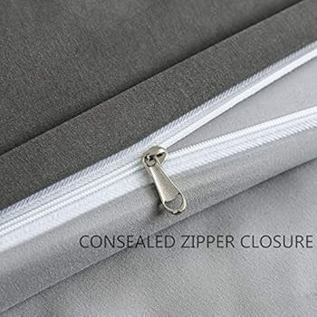 MOHAP Duvet Cover Set 3 PCS Double Plain Brushed Microfiber Bedding Duvet Cover with Pillowcases ... | Amazon (UK)