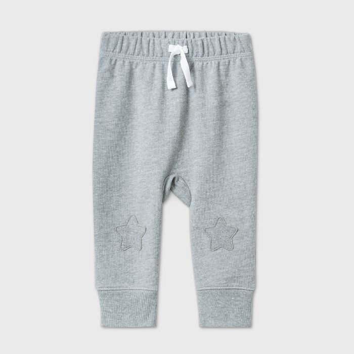 Baby Boys' Star Knee Jogger Pull-On Pants - Cat & Jack™ Gray | Target