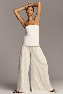 Maeve Draped A-Line Palazzo Pants | Anthropologie (US)