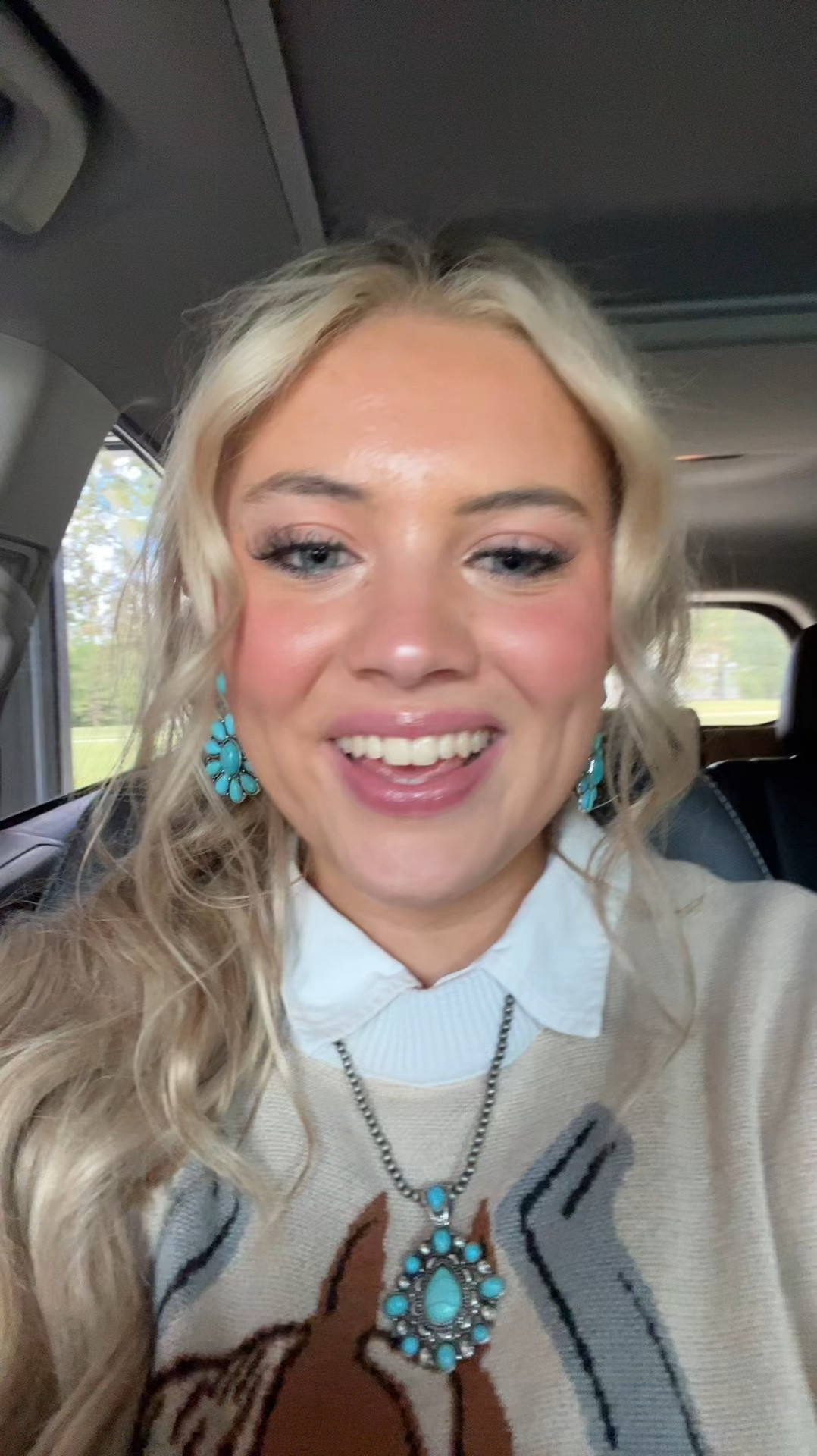 MY SUNDAY BEST!! Here’s a rundown of my outfit for church this morning!!! I have on my favorite Marty Robbin’s sweater, wranglers, and tons of jewelry!! Today was a beautiful FALL day in Texas!! 

#LTKSeasonal #LTKSaleAlert #LTKFallSale