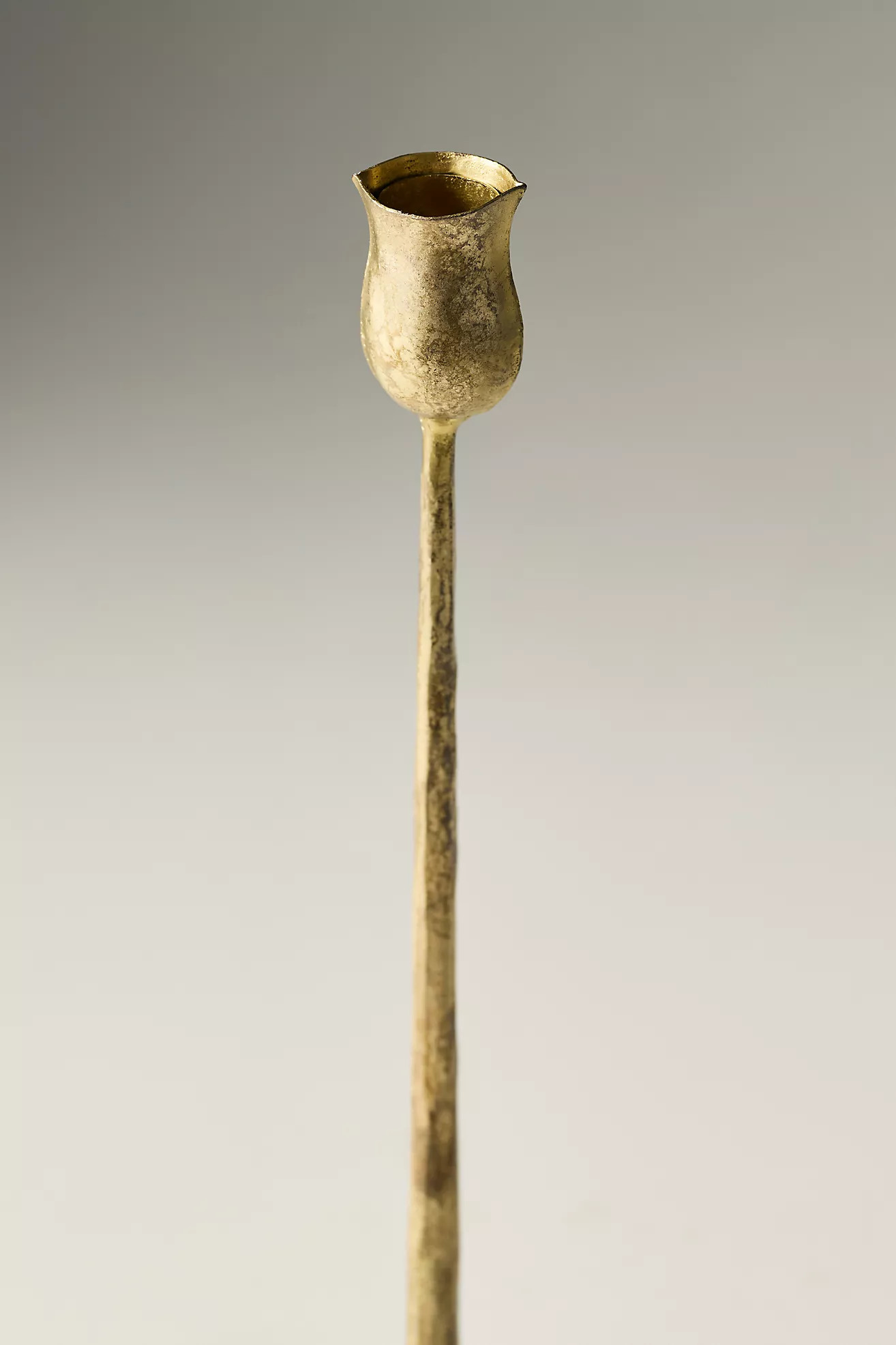 Aurora Gold Metal Taper Candle Holder | Anthropologie (US)