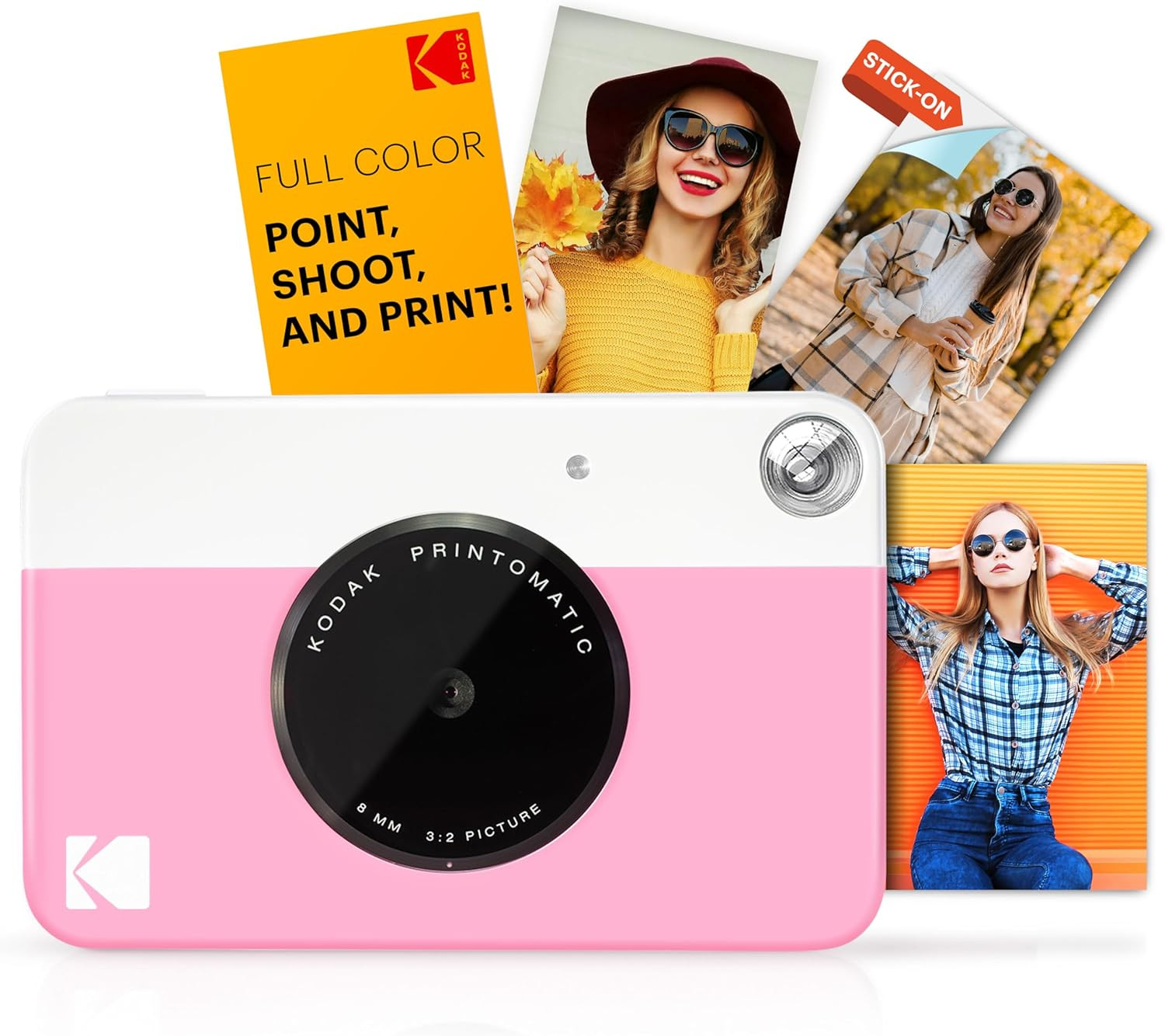 KODAK Printomatic Full-Color Instant Print Digital Camera - Colorful Photos On Zink 2x3" Sticky-B... | Amazon (US)