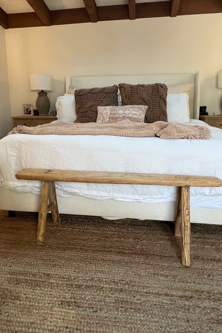 I’m so proud of the minimalistic neutral decor in our bedroom. You can shop my exact products here! ✨🤎 
#homedecor #bedroomgoals #potterybarn #amazonhomefinds #nuloomarearug #farmhousedecor #walmart #wayfair #upholsteredbedframe #bedding #throwpillows #throws #neutrals

#LTKstyletip #LTKFind #LTKhome