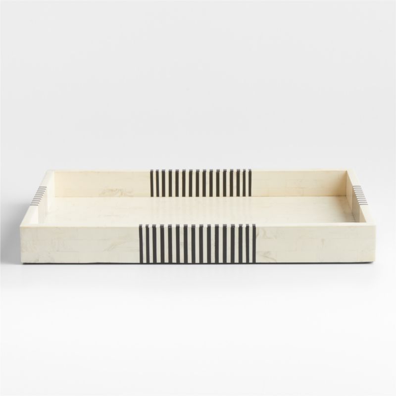 Clara Resin Inlay Decorative Tray 24" + Reviews | Crate & Barrel | Crate & Barrel