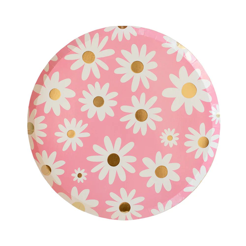 Peace & Love Daisy Dinner Plates | Ellie and Piper