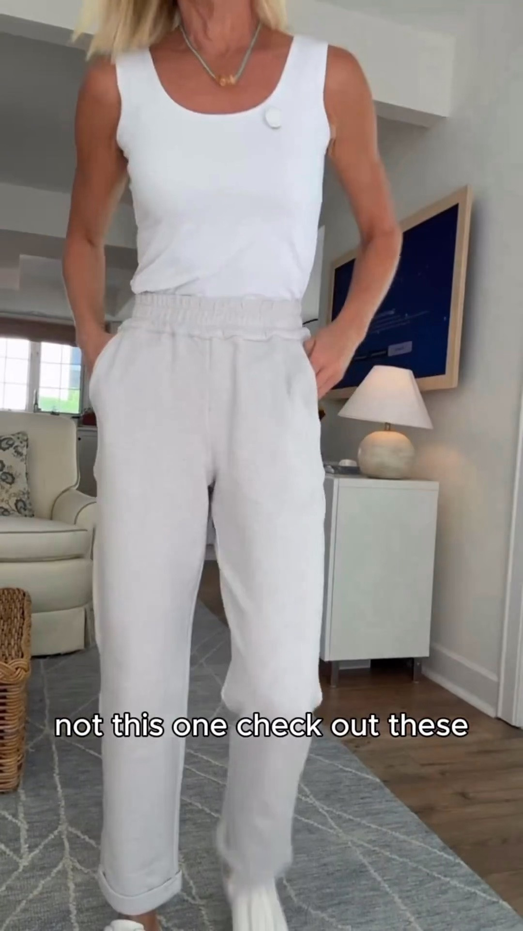 If you’re looking for the perfect travel outfit, this matching lounge set is it. The swanky sweatpants have the polished look of tailored trousers but feel unbelievably soft and comfortable.

👩‍💻 LTK PRO TIPS
❤️ Heart = Support my posts ;-)
🔖 Save = Get sale & restock alerts for the things you love!
📋 Lists = Keep favorites organized (List ideas: Travel Style, Airport Outfits, Everyday Basics, Capsule Wardrobe!)
📲 Share = Send lists and products to a friend (or your daughters like me).
💬 Comment = Ask me anything, and I’ll answer. ;-)

#LTKootd #LTKOver40 #LTKTravel