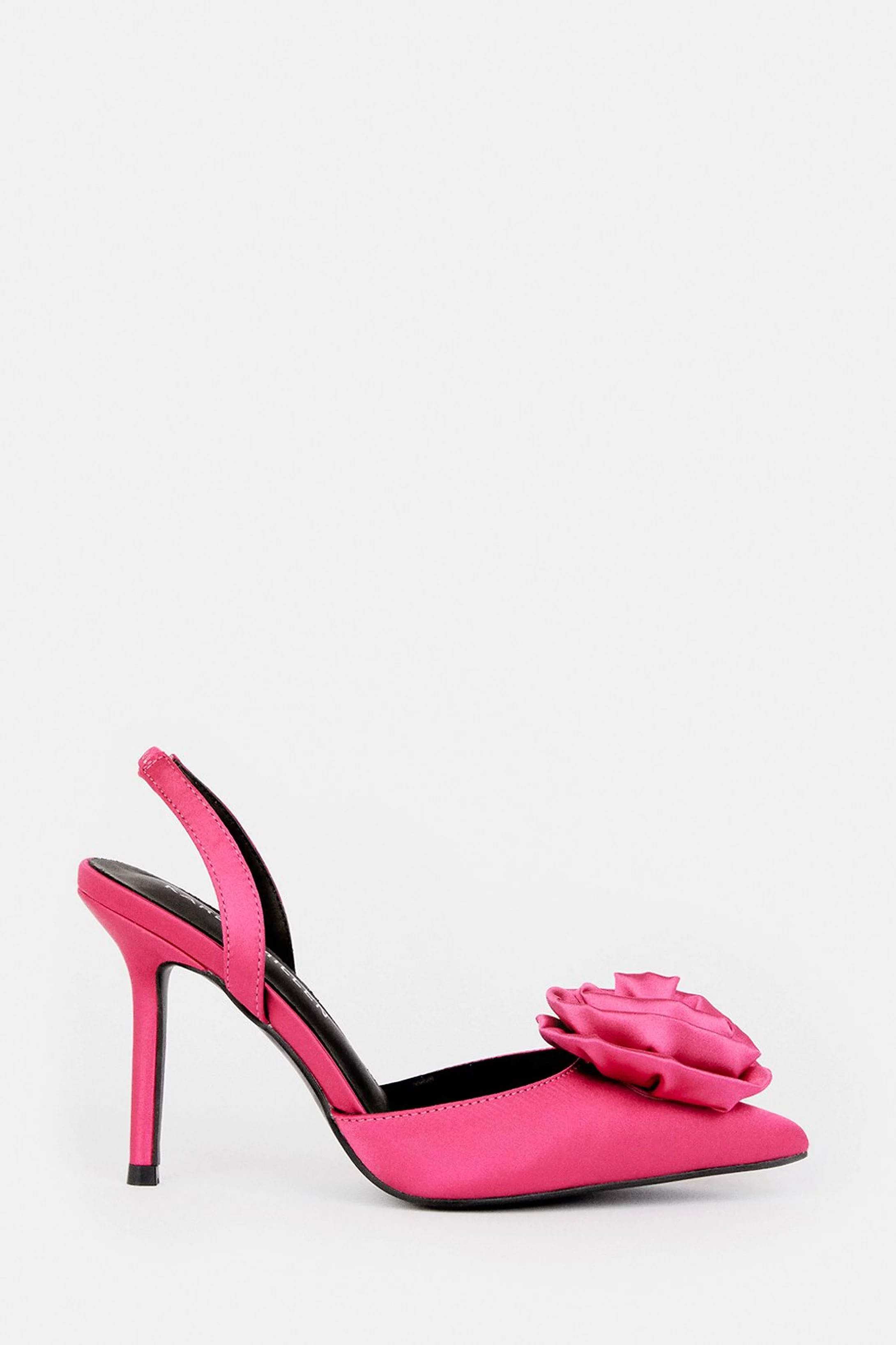 Flower Detail Court Slingback Heel | Karen Millen | Karen Millen UK + IE + DE + NL
