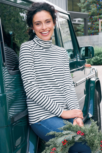 SoftEssential™ Long Sleeve Pima Turtleneck | Soft Surroundings