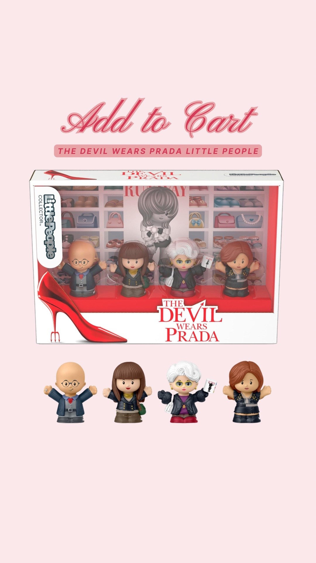 Immediate add to cart 🛒! The cutest Devil Wears Prada Little People toys. Either collect them for yourself or give to your little. Perfect for The Devil Wears Prada fans (like me). 

#LTKmomlife #LTKKids #LTKBaby