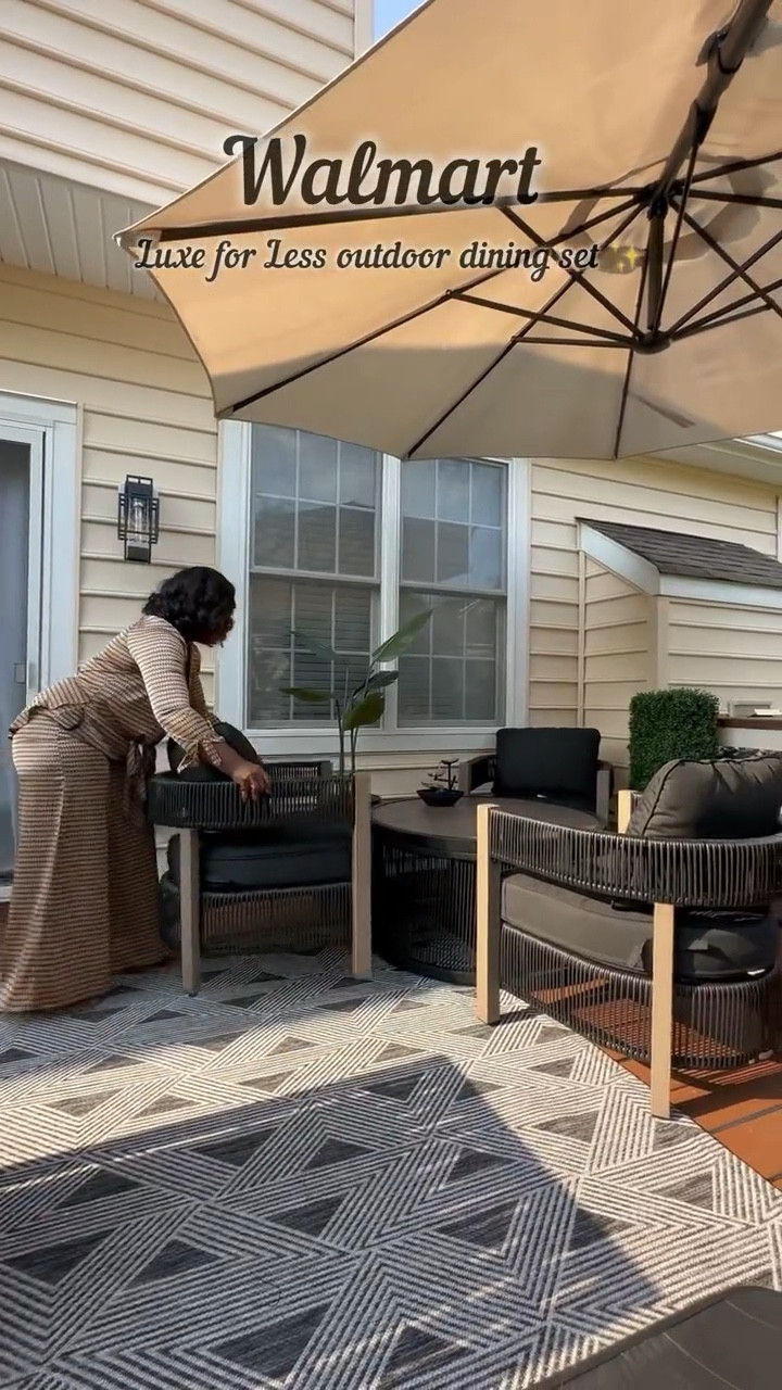 This gorgeous dining set from Walmart is one of my favorite parts of my outdoor space 👌🏾

#LTKHome #LTKSaleAlert